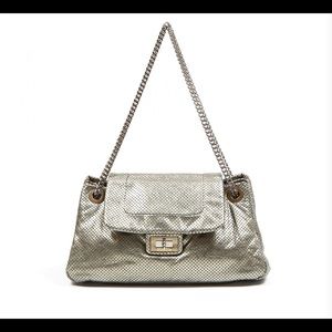 Chanel Metallic Preforated flap bag